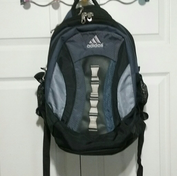 adidas blue and black backpack